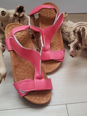Women’s Pink Comfort Sandals - Slip-On Casual Support